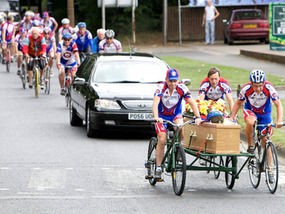 Bicycle funeral bier 