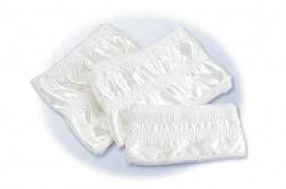 11.5" Premium White Satin Frill