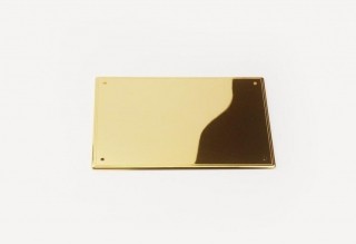 Electro Brassed Plastic Name Plates