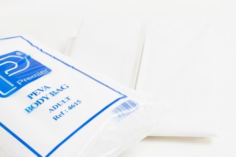 White Peva Body Bag - Adult Size