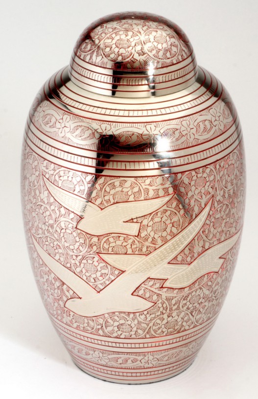 ALTHORP RED CREMATION ASHES URN