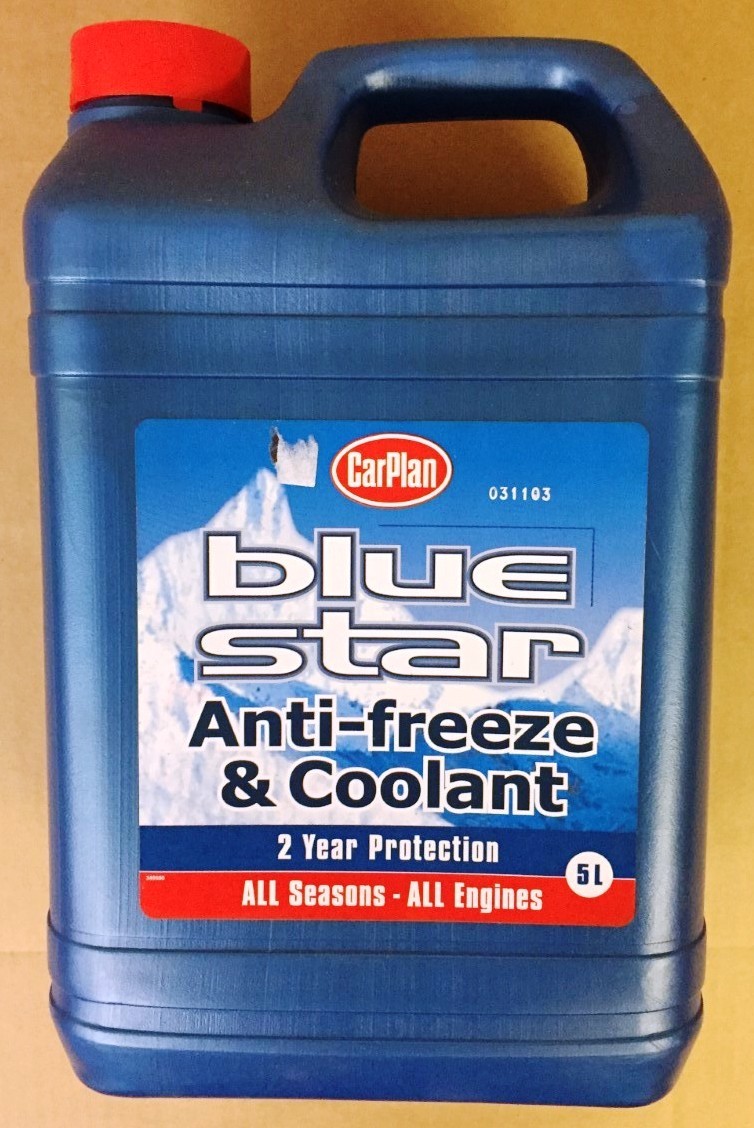 Carplan Bluestar Anti Freeze & Coolant 5ltr