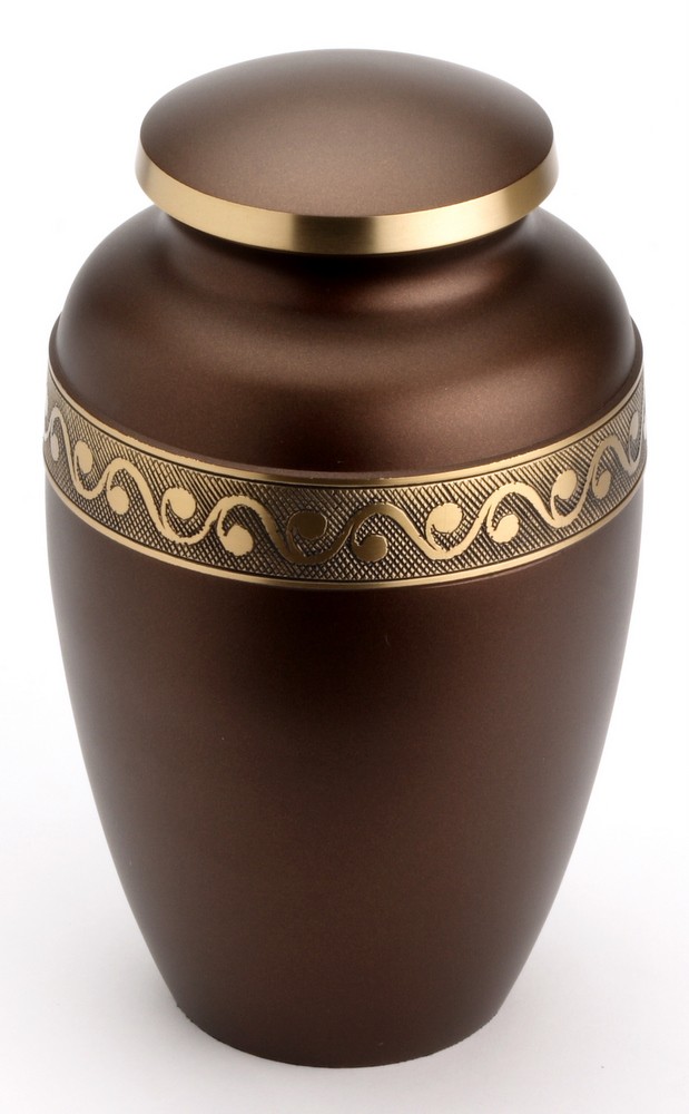 Large Brass Urn (Derby Chocolate UU100013A 210 CI)