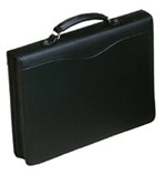 A4 zip around folio with handle