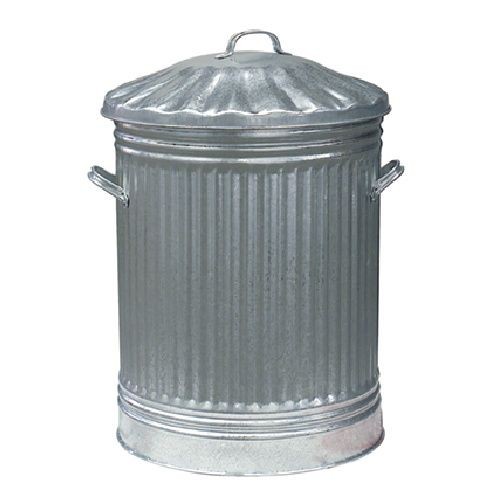 Galvanised Dustbin With Lid