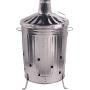 Galvanised Incinerator with Lid  