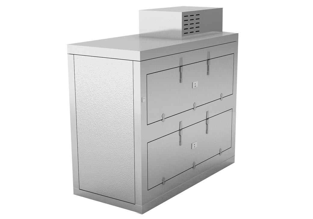 Mortuary Fridge (2 BODY) - Side Opening (Telescoping) - KC200