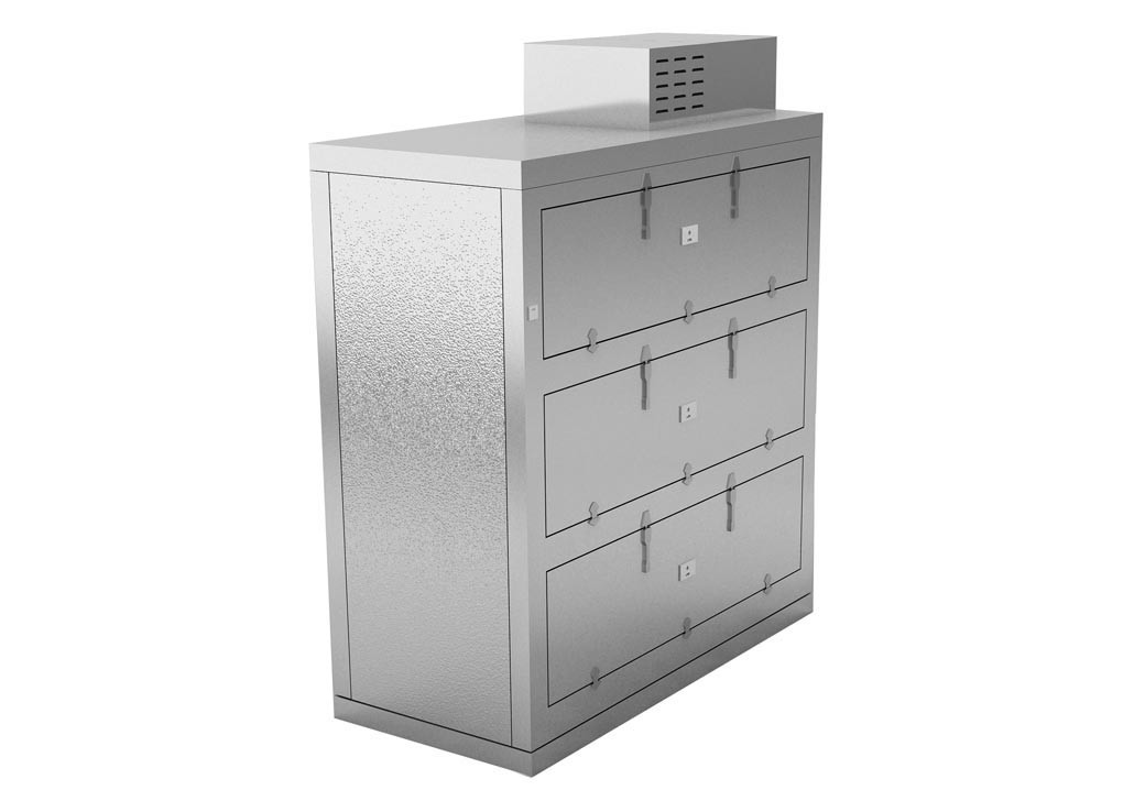 Mortuary Fridge (3 BODY) - Side Opening (Telescoping) - KC300