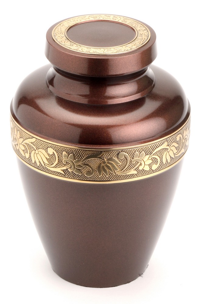Large Brass Urn 10" (Oxford Plum UU100006A 210 CI)
