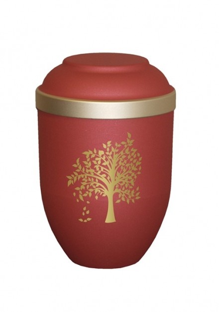 TREE RED BIO CREMATION ASHES URN