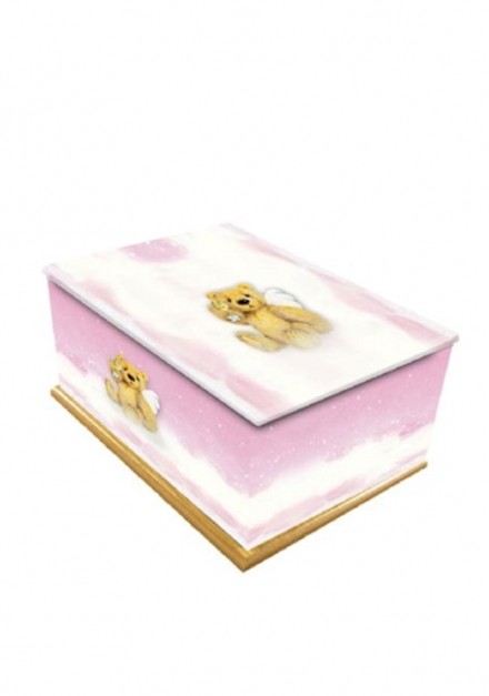 Twinkle Twinkle Pink Wooden Child/Infant Cremation Ashes Urn 