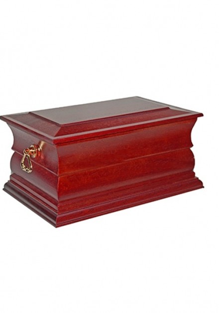 NEWQUAY SOLID WOOD CREMATION ASHES CASKET DOUBLE