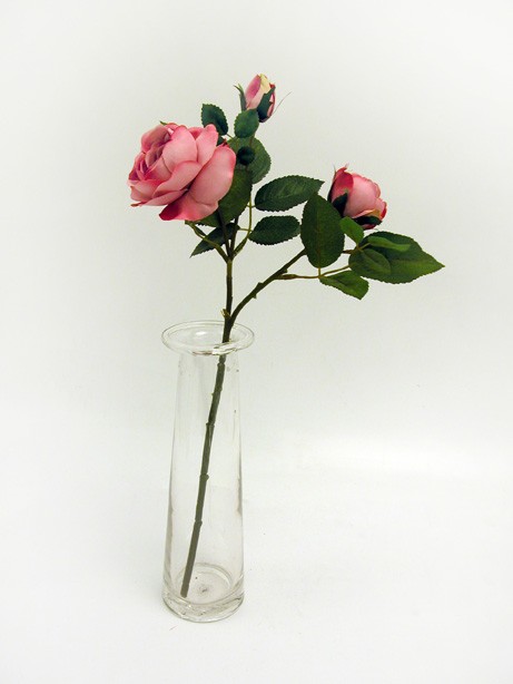 Prize Rose Spray Pink 42cm