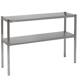 Stainless Steel Two Tier Free Standing Shelf