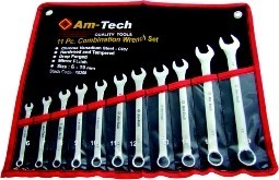 AmTech 11pc Combination Spanner Set Metric - Fully Polished K0200