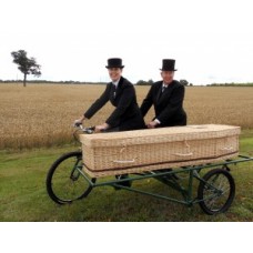 Bicycle funeral bier