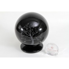 Tree of Life Glass Urn - Globe 23cm x 18cm