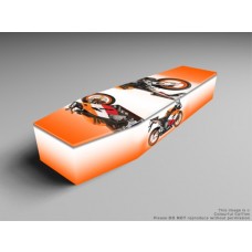 Dingy, bike gliding printed coffins