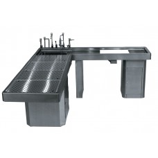 Post Mortem Table - L Shaped with Integral Right Wing - CE600