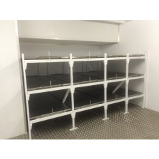 Mortuary fridge racking