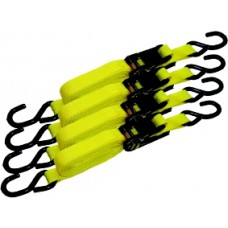 Ratchet Tie Down Set 4pc 1'' X 15'