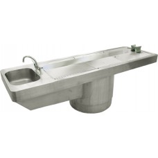 Embalming Tables with Integrated Sinks