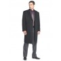 Long Funeral overcoat cashmere blend