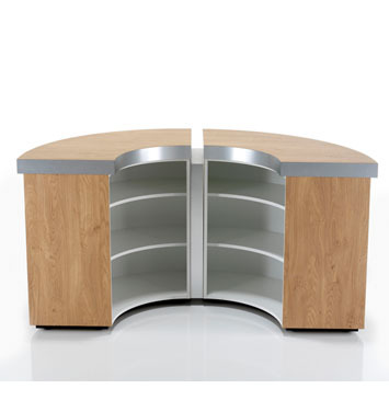 Helix Reception Desk CURVED SECTION-484