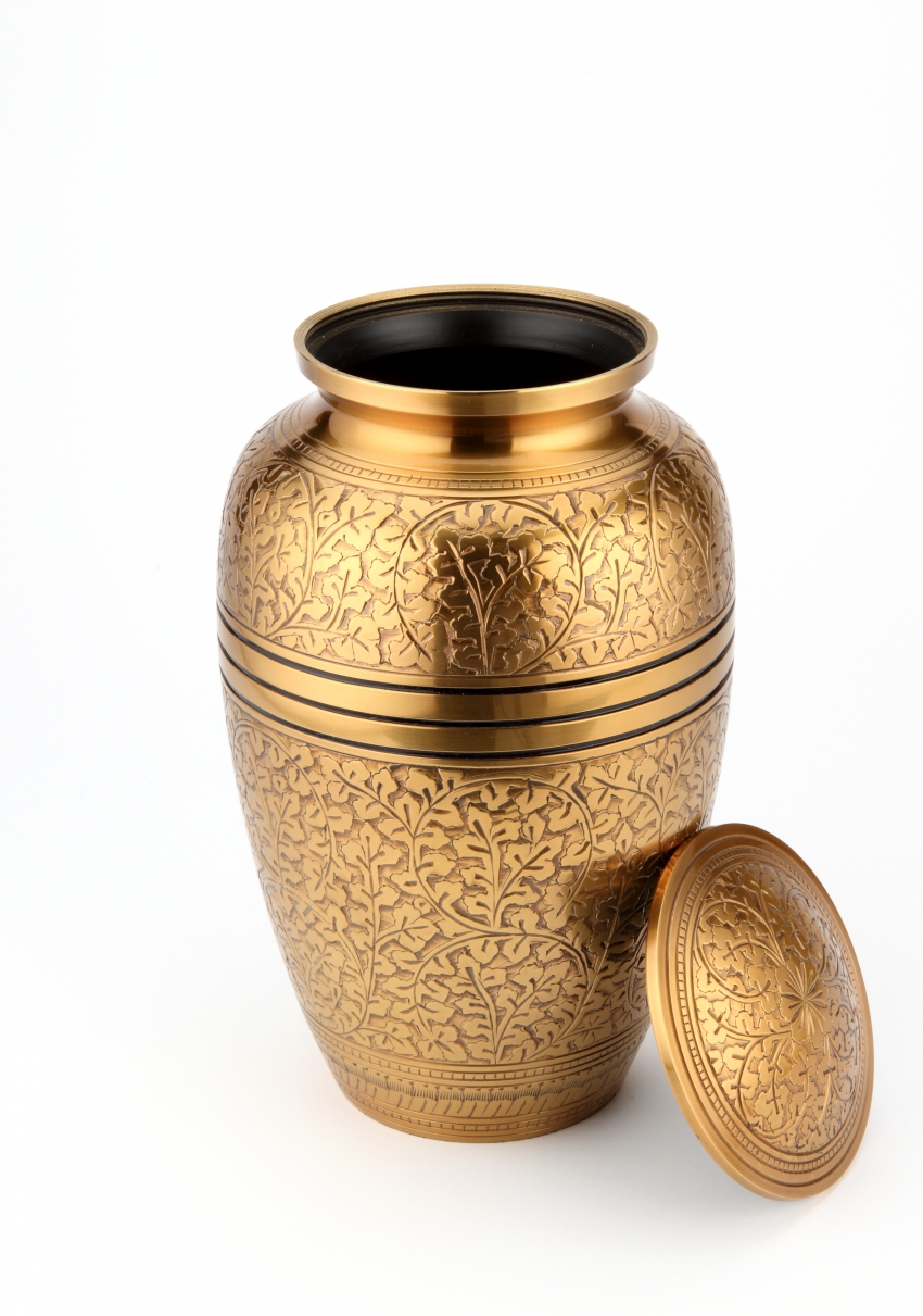 BANBURY BRASS CREMATION ASHES URN lids