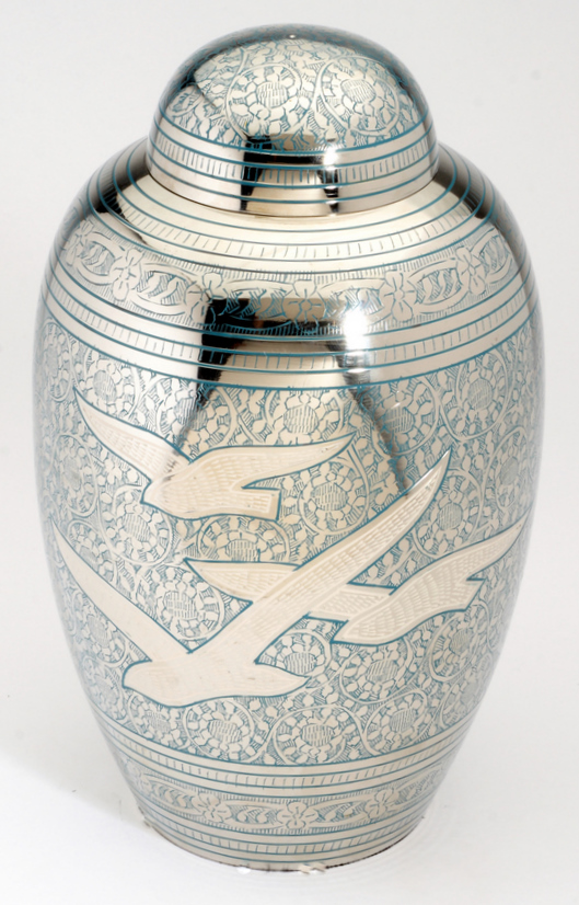 ALTHORP BLUE CREMATION ASHES URN