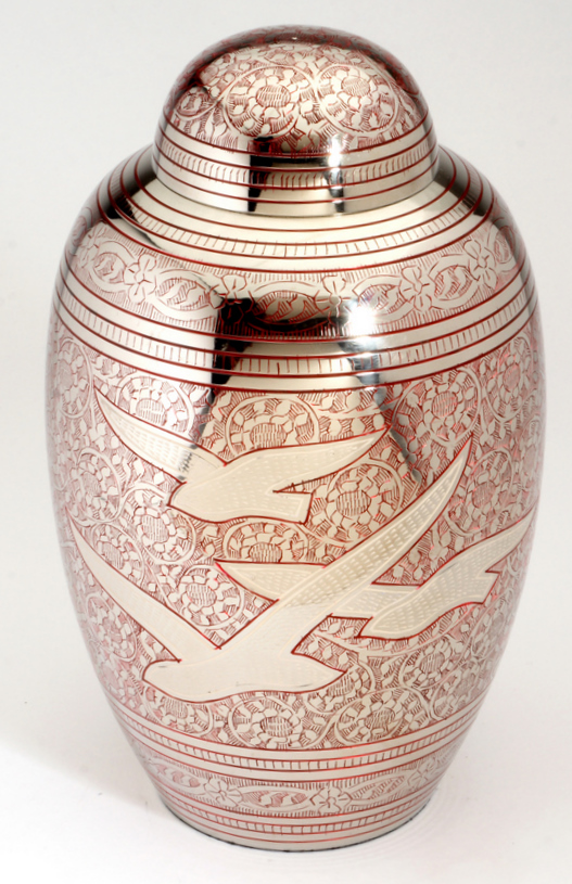 ALTHORP RED CREMATION ASHES URN