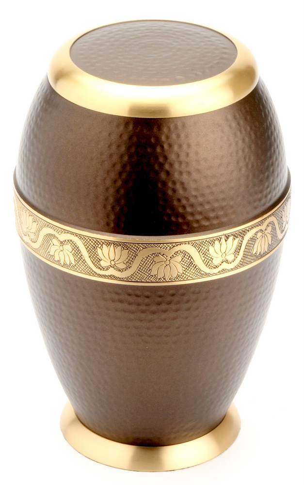Large Brass Urn 10" (Ascot Brown Adult UU100001B 290 CI)-0