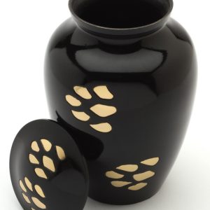 Pet Urn Bedford Black 8'' large Urn -0