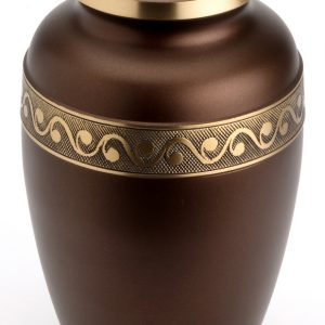 Large Brass Urn (Derby Chocolate UU100013A 210 CI)-0