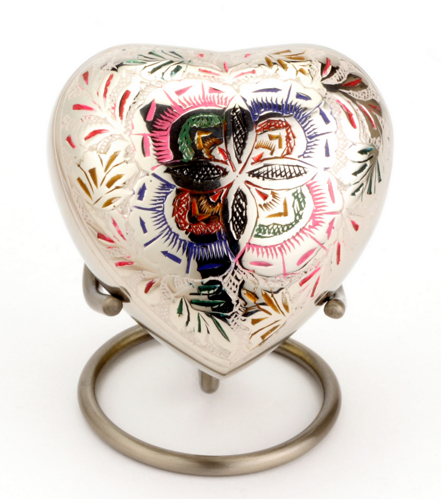 Heart Keepsake (Farnham Flower Heart UU410001H) Token Ashes-0