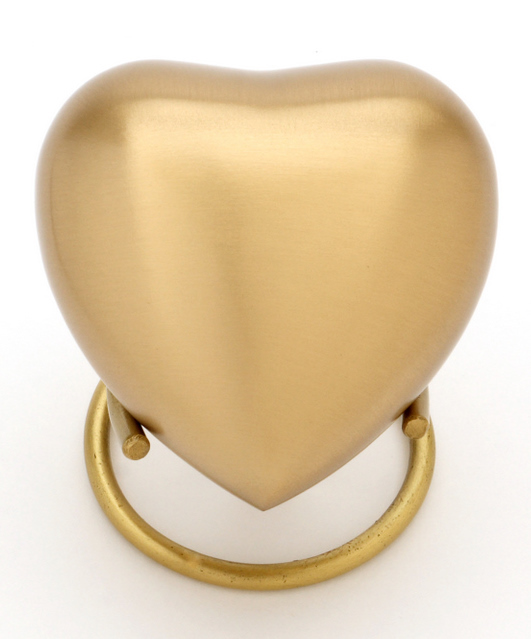 Heart Keepsake (Classic Brass Heart UU410001E) Token Ashes-0