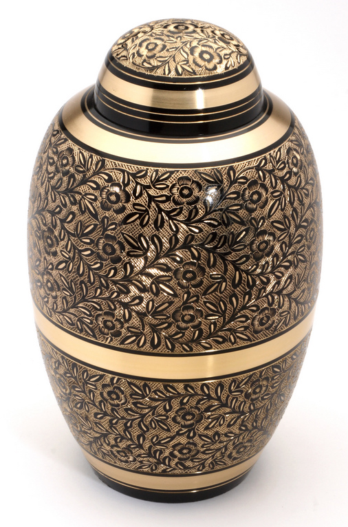 Large Brass Urn 10" (Westminster Black UU100003A 205 CI)-0
