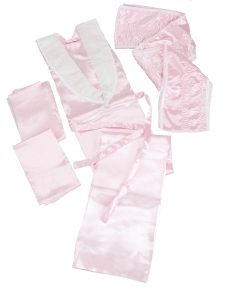 Female/Uni-Sex Pink Gown + 9" Frill Pink Set-0
