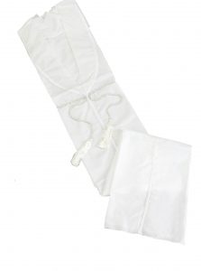 Unisex White Gown (without sleeves)-0