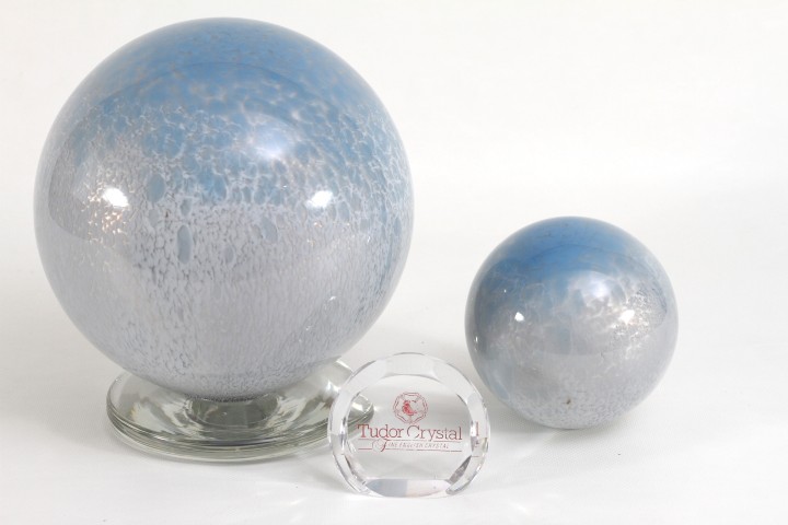 Pale Blue Swirls | Urn & Keepsake