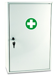 First Aid Kit Metal Wall Cabinet - 20 Person Kit-1741