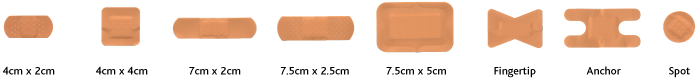 Washproof Plasters Assorted Box of 120-1751