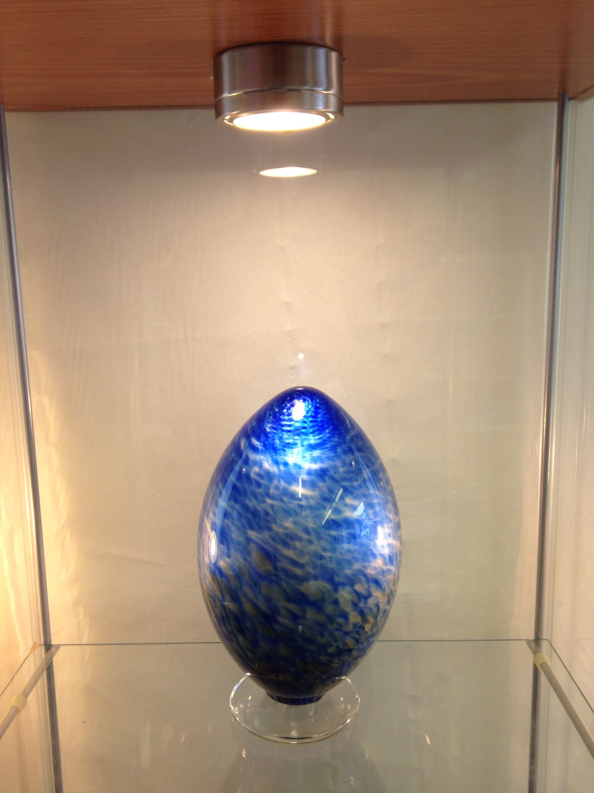 Lead Crystal Glass Keepsake - Ovoid Shape - Various Colours-1730