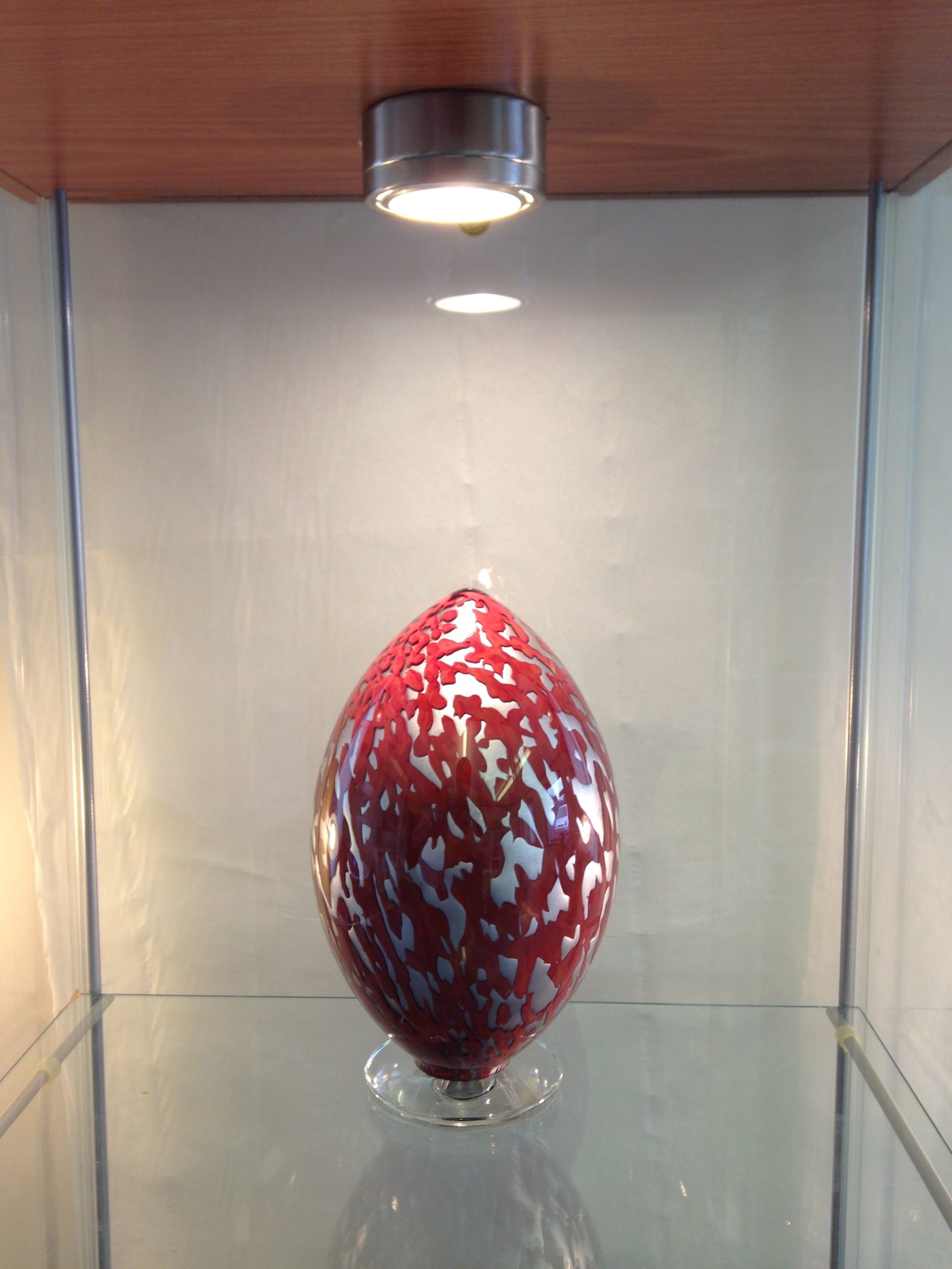 Lead Crystal Glass Keepsake - Ovoid Shape - Various Colours-1738