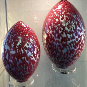 Lead Crystal Glass Keepsake - Ovoid Shape - Various Colours-0