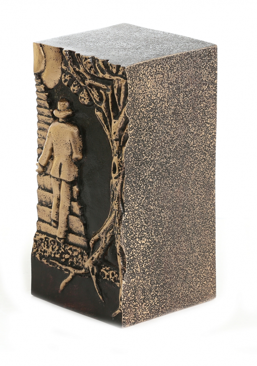 STAIRWAY TO HEAVEN COMPANION / DOUBLE CREMATION ASHES URN BRONZE