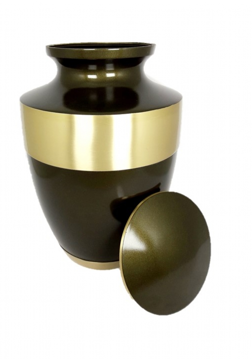BROMLEY BROWN CREMATION ASHES URN