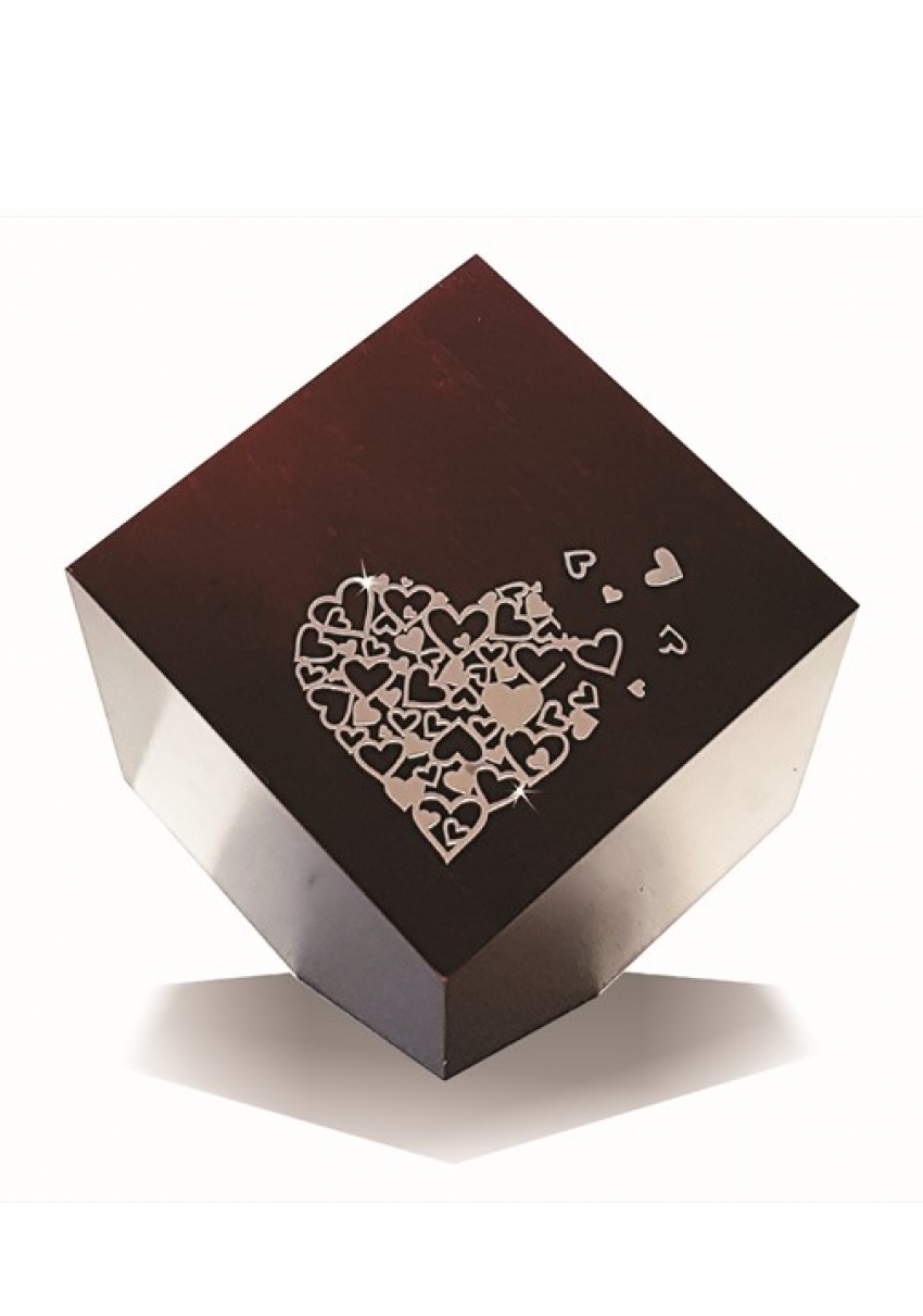 BEAMINSTER KUBE MIRROR HEART CREMATION ASHES URN