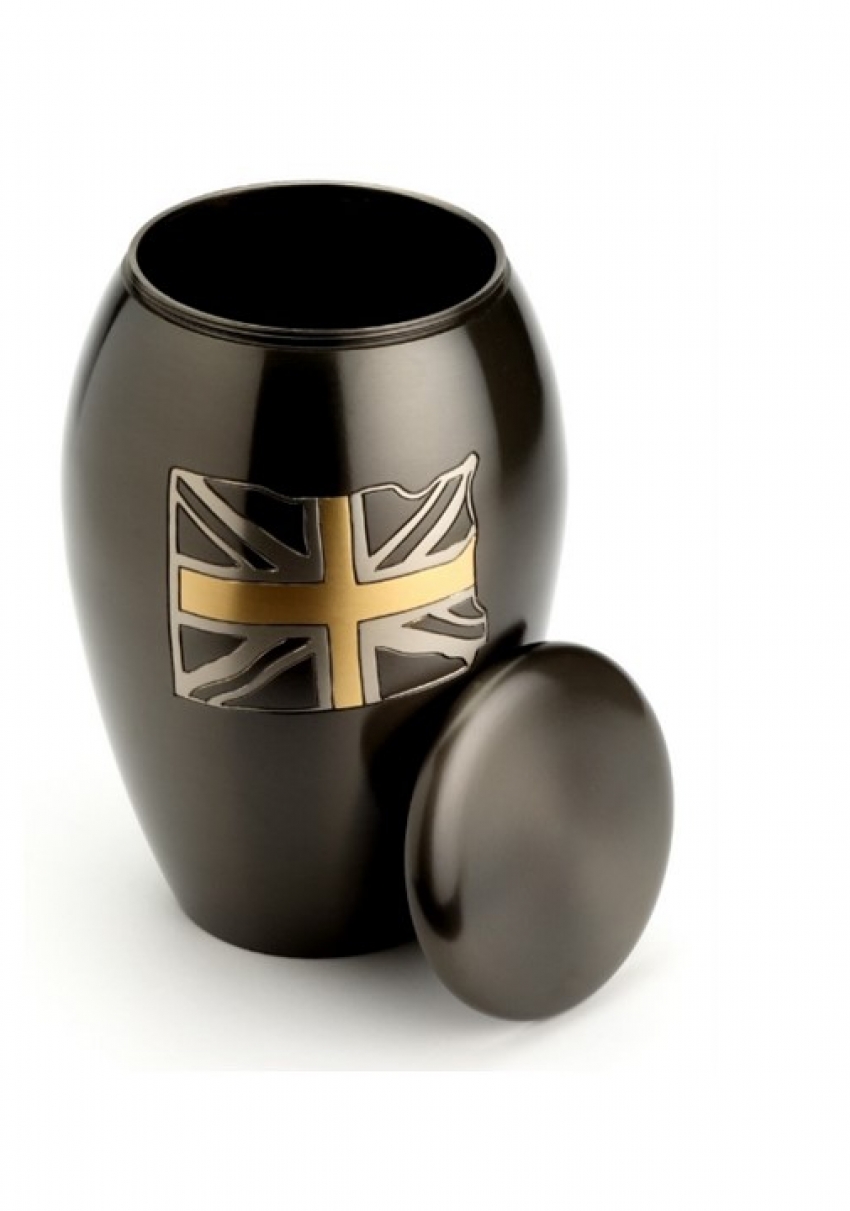 UNION BLACK CREMATION ASHES URN