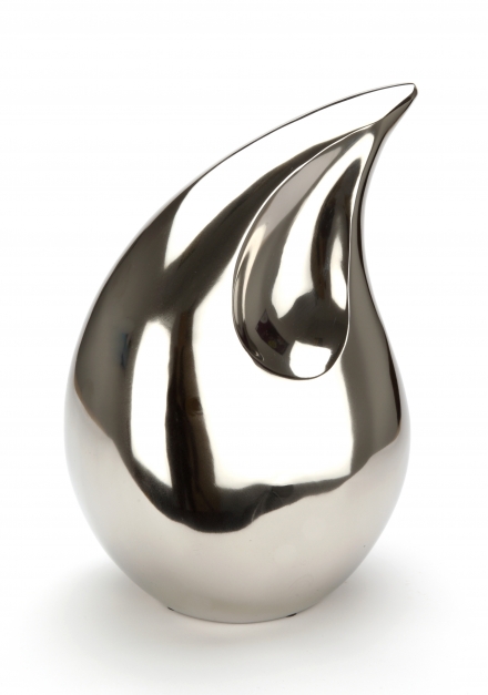 GRADE B TIVERTON NICKEL CREMATION ASHES URN 13"
